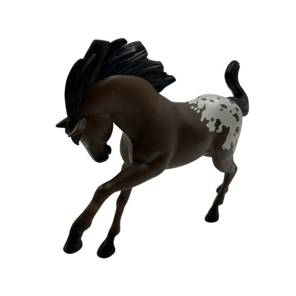 Toy Plastic Horses Lot of 4 Plastic Western Pretend Play Horses Blonde Brown - Picture 6 of 11